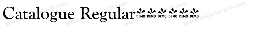 Catalogue Regular字体转换
